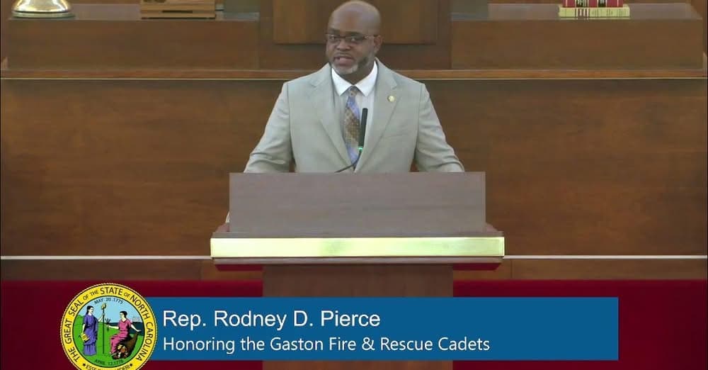 Rep. Rodney Pierce Honors Gaston Cadets on the House Floor