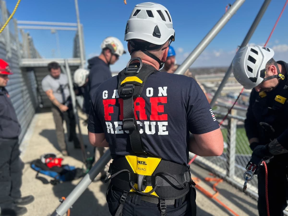 Gaston Fire & Rescue rope rescue training